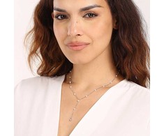 JVD Sidabrinis karoliai su gėlavandeniais perlais SVLN0522XK4P145