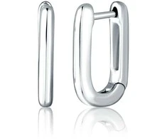 JVD Sidabriniai ovalūs auskarai moterims SVLE2878X610000
