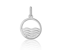 JVD Sidabrinis pendant sign Aquarius SVLP1080X6100VO