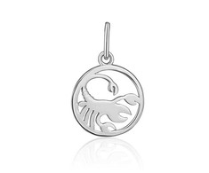 JVD Sidabrinis pendant sign Scorpio SVLP1080X6100SC