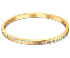 JVD Tvirta auksiniu dengta apyranke su cirkoniais SSSB0055XI8GO