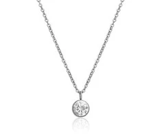 JVD Nesenstantis plieno karoliai su cirkoniu SSSN0063XG1BI45