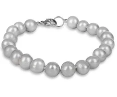Jwl Luxury Pearls apyrankė iš tikrų pilka perlų JL0359