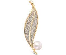 Jwl Luxury Pearls Ryški perlinė sagė Leaflet JL0700