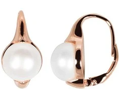 Jwl Luxury Pearls Bronziniai auskarai su tikrais perlais JL0533