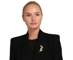 Jwl Luxury Pearls Tinkama paauksuota 2in1 tikra perlinė sagė JL0843
