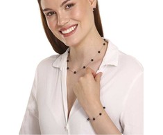 Jwl Luxury Pearls Subtili apyrankė su juodais perlais JL0753
