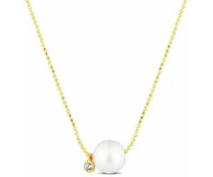 Jwl Luxury Pearls Subtilus vėrinys su baltu perlu ir žėrinčiu cirkoniu JL0860