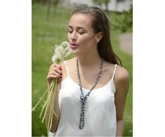 Jwl Luxury Pearls Auskarai iš tikro metalo mėlynumo perlų