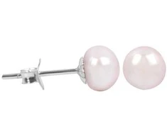 Jwl Luxury Pearls Auskarai su tikru rožiniu perlu JL0289