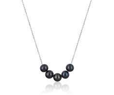 Jwl Luxury Pearls Elegantiškas sidabrinis karoliai su tikrais upės perlais JL0783