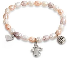 Jwl Luxury Pearls Daili apyrankė iš tikrų perlų su ornamentais JL0295