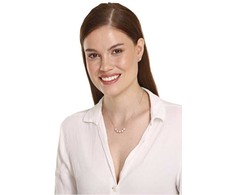 Jwl Luxury Pearls Puikus sidabrinis karoliai su rožiniais upės perlais JL0784