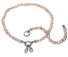 Jwl Luxury Pearls Tikra rožinė perlų apyrankė JL0556