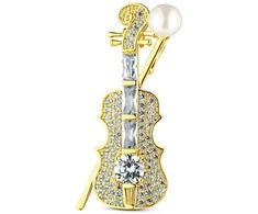 Jwl Luxury Pearls Blizganti perlų sagė smuikui JL0871