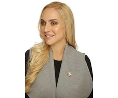 Jwl Luxury Pearls Auksuota sagė 2in1 su tikru baltu perlu ir perlamutru JL0661
