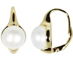 Jwl Luxury Pearls Auksuoti auskarai su tikrais perlais JL0532