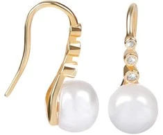 Jwl Luxury Pearls Auksuoti sidabriniai auskarai su JL0411 dešiniuoju perlu