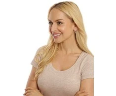 Jwl Luxury Pearls Išilginiai blizgantys auskarai su kristalais JL0690