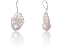 Jwl Luxury Pearls Prabangūs auskarai su tikru baroko perlu JL0688