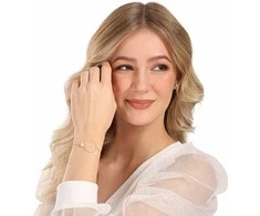 Jwl Luxury Pearls Minimalistinė paauksuota apyrankė su tikrais perlais JL0858