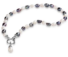 „Jwl Luxury Pearls Necklace“ iš tikrų perlų, dviejų atspalvių JL0316