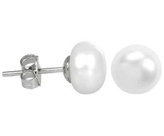 Jwl Luxury Pearls Originalūs auskarai su tikrais baltais perlais 2in1 JL0287