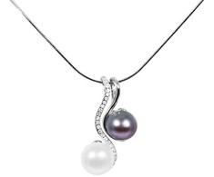 Jwl Luxury Pearls Perlų karoliai 3in1 JL0540 (grandinė, pakabukas, pakabukas)