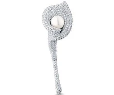 Jwl Luxury Pearls Blizganti sagė 2in1 Calla gėlė JL0816