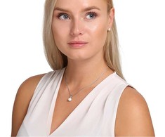 Jwl Luxury Pearls Sidabriniai karoliai su tikru perlu JL0834 (grandinė, pakabukas)