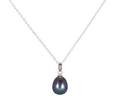Jwl Luxury Pearls Sidabrinis perlų karoliai JL0438 (grandinė, pakabukas)
