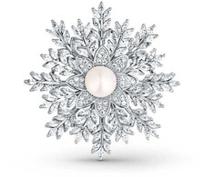 Jwl Luxury Pearls Blizganti sagė Flake 2 in 1 su tikru perlu JL0847