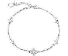 Jwl Luxury Pearls Sidabrinis pakabukas su keturlapiais dobilais ir gėlavandeniais perlais JL0803