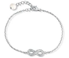 Jwl Luxury Pearls Sterlingo sidabro begalybės apyrankė su tikru perlu JL0848