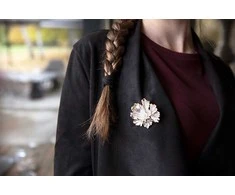 Jwl Luxury Pearls Unikali 2in1 gėlių sagė su tikru perlu JL0573