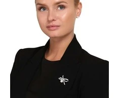 Jwl Luxury Pearls Moteriška putojanti sagė Lankas su tikru perlu ir kristalais JL0842