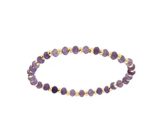Kalace Auksuota apyrankė su violetiniais karoliukais 120854V
