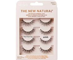 KISS Dirbtinės blakstienos Multipack Naujas natūralus perlų auskaras