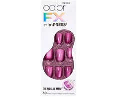 KISS klijuojami nagų lakai ImPRESS Color FX - lygiai 30 vnt.
