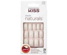 KISS Natūralūs nagai, tinkami lakavimui 65996 Salon Naturals (Nagai) 28 vnt.