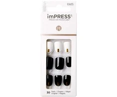 KISS Lipnūs nagai imPRESS Nails Midnight Drive 30 vnt.