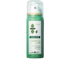 Klorane Seboregulating dry Šampūnas for dark oily hair nettle (Sausas šampūnas), 50 ml