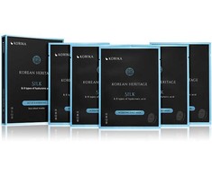 Korika Drėkinamųjų lakštinių kaukių rinkinys su 8 rūšių hialurono rūgštimi iš „Korean Heritage“ 5 × 25 g