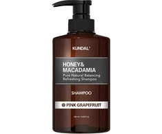 Kundal Natural Moisturizing Šampūnas Honey &amp; Macadamia Rožinė Grapefruit (Nature Šampūnas)