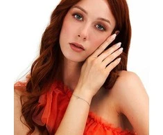 La Petite Story Delicate sidabrinis bracelet with mėlynas zircon Sidabrinis LPS05AWV09