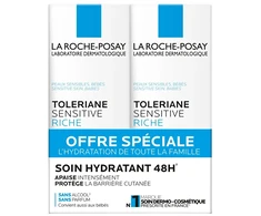 La Roche-Posay Sensitive Riche Moisturizing Care Face Kreminis Set 2 x 40 ml