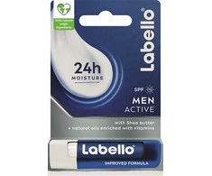 Labello Men Active 24h Moisture Lūpų balzamas Lūpų balzamas vyrams, 4,8 g