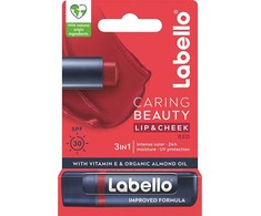Labello Lūpų balzamas SPF 30 Raudona Caring Beauty Lip &amp; Cheek 4.8 g