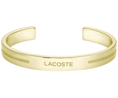 Lacoste Nuotykių ieškotojo paauksuota plieninė atvira vientisa apyrankė 2040527
