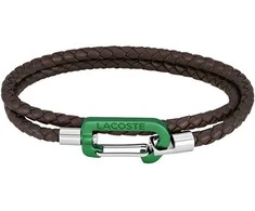 Lacoste Ruda pinta odinė apyrankė Matt 2040314